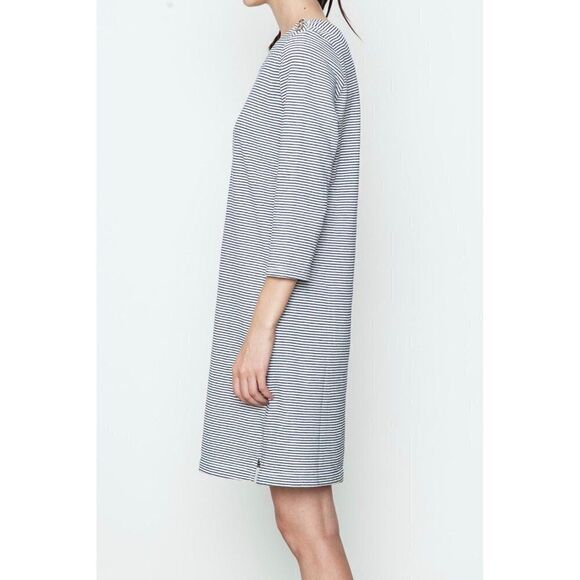 Mo:vint size Large Black & White Striped Shirt Dress - Picture 2 of 11